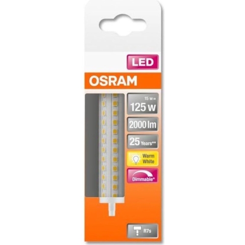 OSRAM 4058075432550 LED-lamp Energielabel E (A - G) Ballon 15 W = 125 W Warmwit (Ø x l) 29 mm x 118 mm 1 stuk(s)