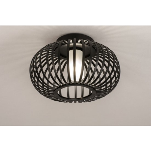 Lumidora Plafondlamp 74569 - G9 - Zwart - Metaal - Badkamerlamp - IP44 - ⌀ 24 cm