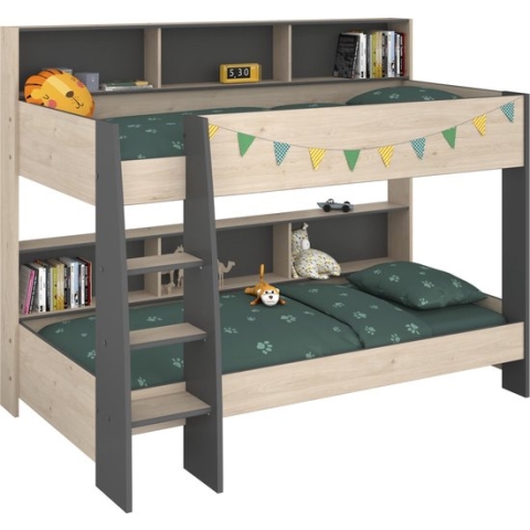 Parisot - Stapelbed Leo - 90x200 - Bruin