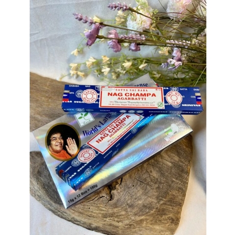 Wierook Satya Nag Champa - Agarbatti klassiek staafjes (12x15gram)