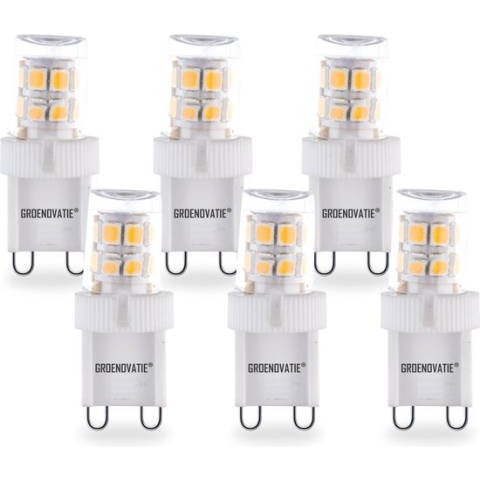 Groenovatie LED Lamp - G9 Fitting - 2W - Extra Klein - Warm Wit - 6-Pack