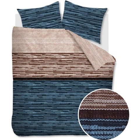 Beddinghouse Fardau dekbedovertrek - Tweepersoons - 200x200/220 - Blauw