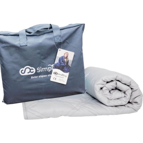 Verzwaringsdeken Katoen 6 KG Weighted Blanket – Nieuwste Generatie Verzwaarde Dekens – 200 x 140