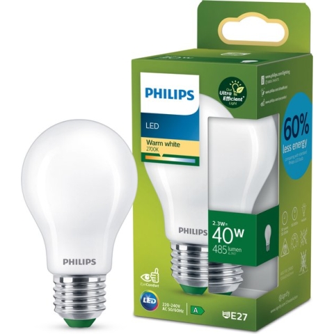 Philips Ultra Efficient LED lamp Mat - 40 W - E27 - Warmwit licht
