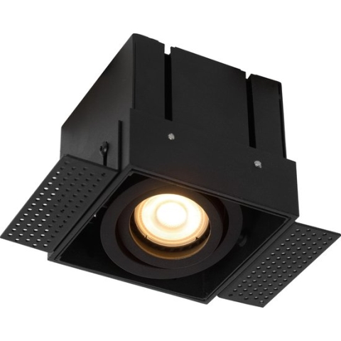 Lucide TRIMLESS Inbouwspot - 1xGU10 - Zwart