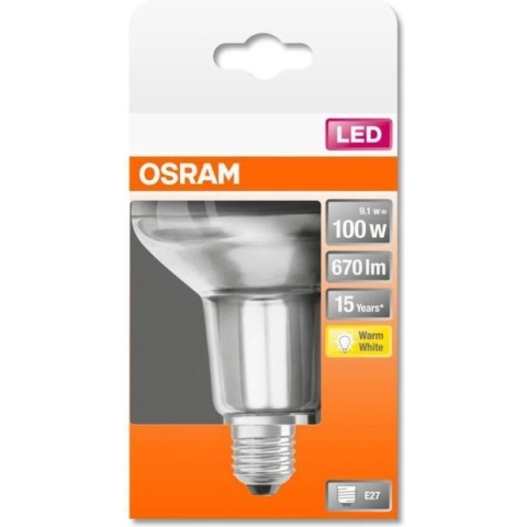 OSRAM 4058075433267 LED-lamp Energielabel G (A - G) E27 Reflector 9.1 W = 100 W Warmwit (Ø x l) 80 mm x 113 mm 1 stuk(s)