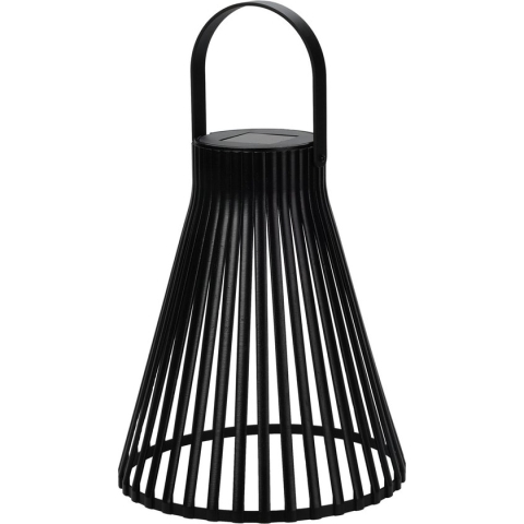 Solar lantaarn h23cm zwart