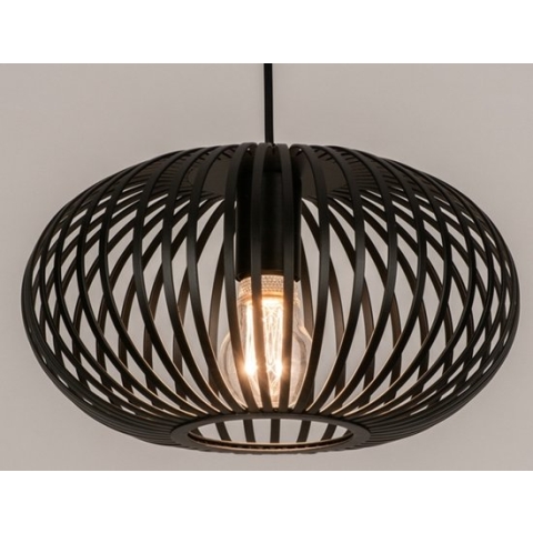 Lumidora Hanglamp 74243 - E27 - Zwart - Metaal - ⌀ 30 cm