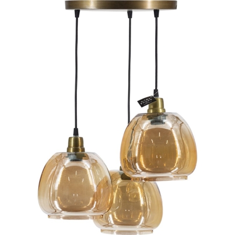 Hanglamp glas goud