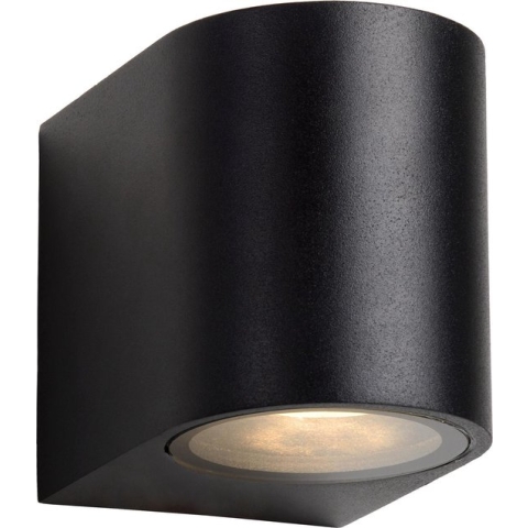 Lucide ZORALED - Wandspot Buiten - LED Dimb. - GU10 - 1x5W 3000K - IP44 - Zwart