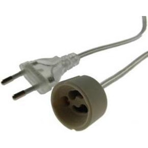 GU10 Fitting met snoer en stekker 1 meter