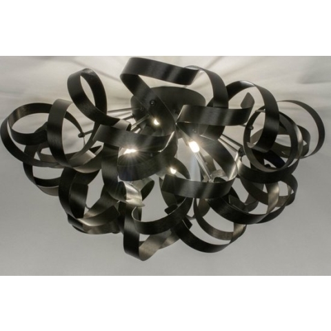 Lumidora Plafondlamp 73339 - 6 Lichts - G9 - Zwart - Metaal - ⌀ 60 cm