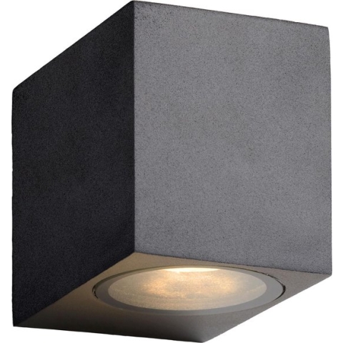 Lucide ZORALED - Wandspot Buiten - LED Dimb. - GU10 - 1x5W 3000K - IP44 - Zwart