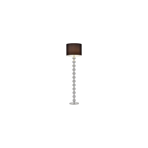 Vloerlamp Dallas staande lamp 155 cm E27 chroom en zwart