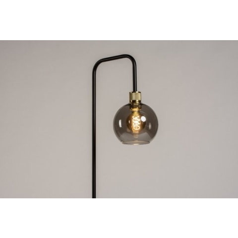 Lumidora Vloerlamp 74546 - E27 - Zwart - Messing - Metaal