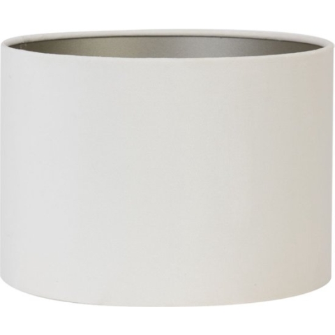Light & Living Cilinder Lampenkap Velours - Wit - Ø40x30cm - Modern