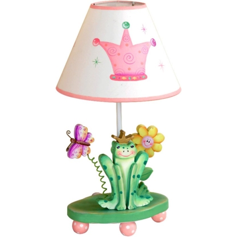 Teamson Kids Tafellamp Voor Kinder - Kinderslaapkamer Accessoires - Prinses en Kikker Ontwerp