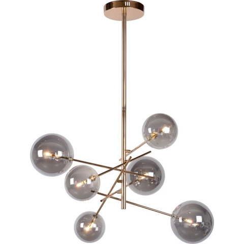 Lucide ALARA Hanglamp - Ø 72 cm - LED - G4 - 6x1,5W 2700K - Goud