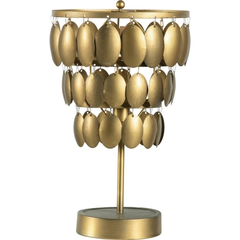 BePureHome Moondust Tafellamp - Metaal - Antique Brass - 58x34x34