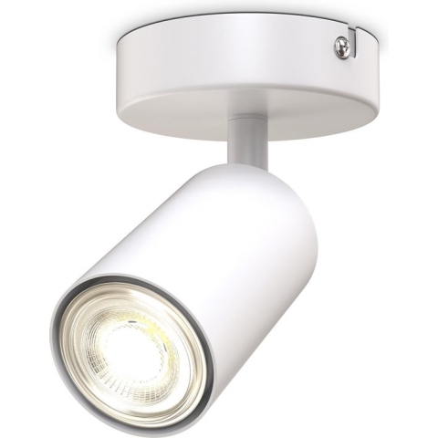 B.K.Licht - Opbouwspot - plafondspots met 1 lichtpunt - witte opbouwspot - GU10 fitting - draaibar - kantelbaar - wandspots - excl. GU10