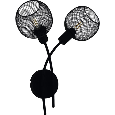 EGLO Wrington 1 Wandlamp - E14 - 38,5 cm - Zwart