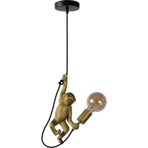 Lucide EXTRAVAGANZA CHIMP Hanglamp - Ø 17,6 cm - 1xE27 - Zwart