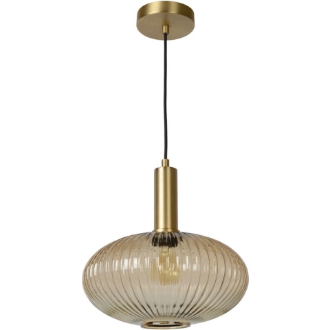 Lucide MALOTO Hanglamp - Ø 30 cm - 1xE27 - Amber