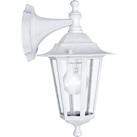 EGLO Laterna 5 - Buitenverlichting - Wandlamp - 1 Lichts - Wit - Helder