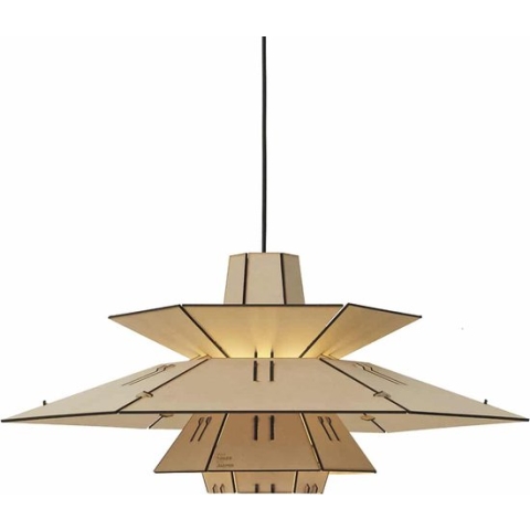 Van Tjalle en Jasper | PM5 hanglamp - Natural | MDF (hout) | Hout kleur | E27 fitting | Scandinavische stijl | Sfeervol licht | Schemerlamp | Uniek Dutch Design | Bouwpakket
