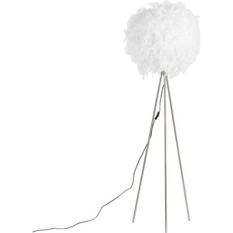 QAZQA feather - Moderne Tripod | driepoot vloerlamp | Staande Lamp - 1 lichts - H 1550 mm - Wit - Woonkamer | Slaapkamer | Keuken