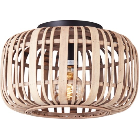 Brilliant Plafondlamp Woodrow (Dm 320mm) E27 max 1x40W - Bruin/Hout