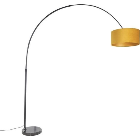 QAZQA xxl - Moderne Vloerlamp | Staande Lamp met kap - 1 lichts - H 2250 mm - Geel - Woonkamer | Slaapkamer