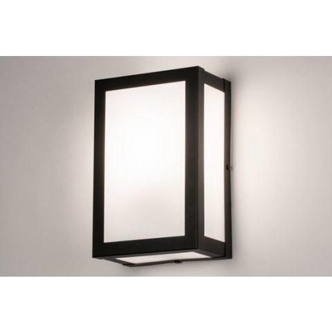 Lumidora Wandlamp 73923 - E27 - Zwart - Wit - Metaal - Buitenlamp - IP44