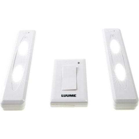 Luume Kastlampen - schakelaar - 2 stuks - LED lampen - wit - 15 cm