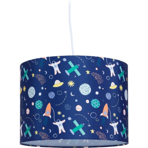 Relaxdays hanglamp kinderkamer ruimte - kinderlamp plafond rond - kinderhanglamp babykamer
