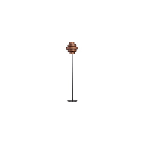 ETH Walnut - Vloerlamp - Hout - 5 Rings - excl. 1x E27 lichtbron