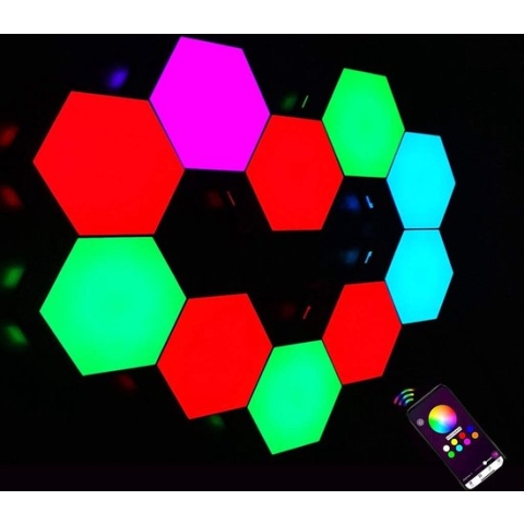 Hexagon Led Panelen - Bedienbaar met App - RGB Led verlichting - Gaming - Sinterklaas Cadeau