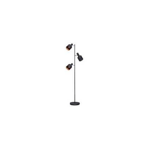 ETH  Sledge vloerlamp staande lamp - 3xE27- mat zwart - goud
