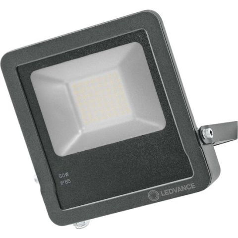 Ledvance Smart+ Wifi LED Breedstraler Donker Grijs 50W 4250lm 100D - 830 Warm Wit | IP65 - Dimbaar - Symmetrisch