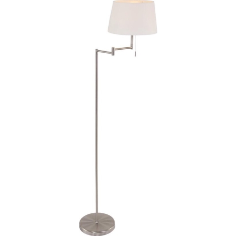Steinhauer Mexlite - Vloerlamp - Staal - Stoffen kap