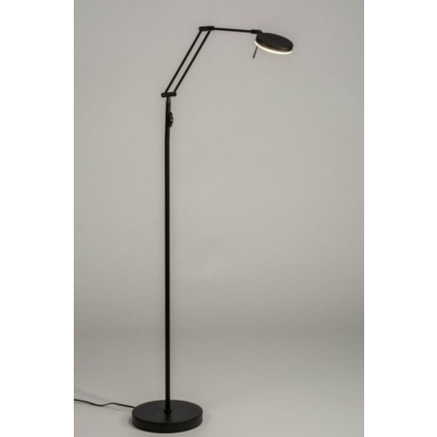 Lumidora Vloerlamp 73198 - Ingebouwd LED - 5.0 Watt - 450 Lumen - 2700 Kelvin - Zwart - Metaal - Met dimmer