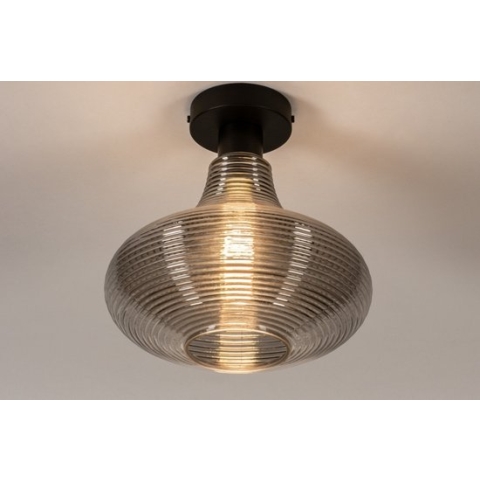Lumidora Plafondlamp 31120 - E27 - Zwart - Grijs - Metaal - ⌀ 25 cm