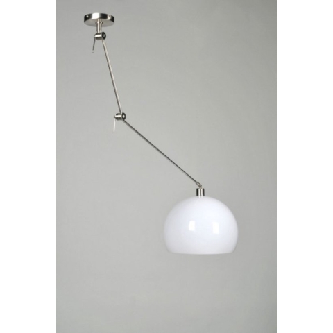 Lumidora Hanglamp 30000 - E27 - Wit - Kunststof - ⌀ 45 cm