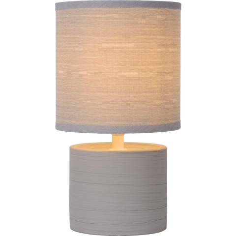 Lucide GREASBY Tafellamp - Ø 14 cm - 1xE14 - Grijs