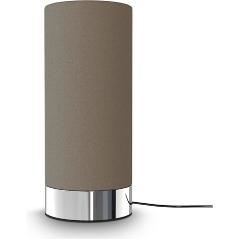 B.K.Licht - Klassieke Tafellamp - ingebouwde dimmer - touch - taupe bedlamp - voor slaapkamer - E14 fitting - excl. lichtbron