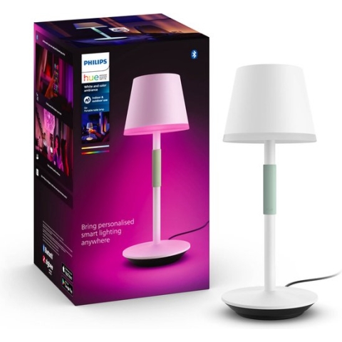 Philips Hue Go draagbare tafellamp - wit en gekleurd licht - wit