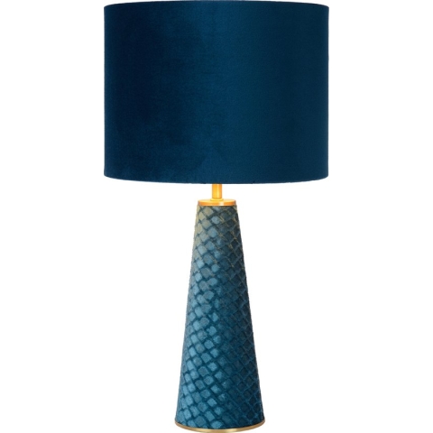 Lucide EXTRAVAGANZA VELVET Tafellamp - Ø 25 cm - 1xE27 - Turkoois