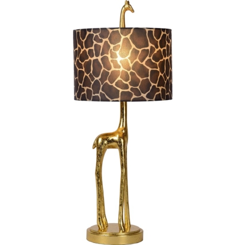 Lucide EXTRAVAGANZA MISS TALL Tafellamp - Ø 25 cm - 1xE27 - Mat Goud / Messing
