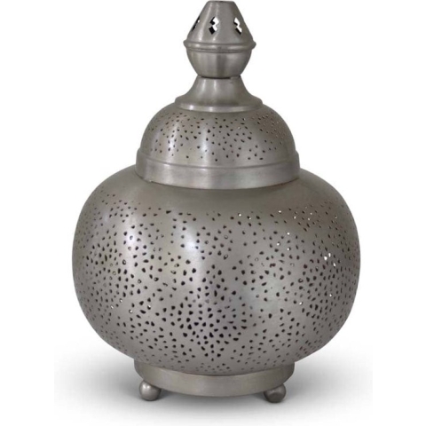 Safaary - Oosterse Tafellamp Nikkel Goud Pita Ø 23 x 31cm