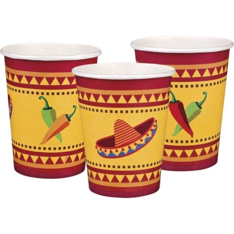 Boland - Tableware - Mexicaanse Bekers Fiesta 250ml 6 stuks